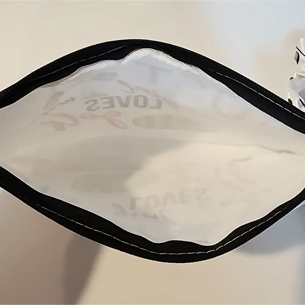 Golf Cosmetic Bag with Mirror Scrunchies and Key Chain Just a Girl Loves Golf
